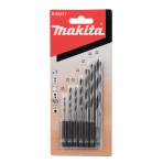 Grąžtų komplektas medžiui Makita D-62371, 1/4", 7 vnt.