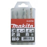 1/4" Grąžtų komplektas. (Medžiui 5,6 ; Metalui 5,6,8) Makita D-23759