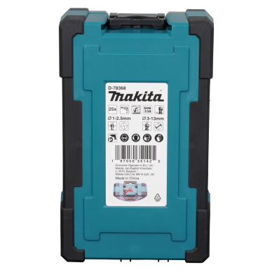 HSS-GS metalo grąžtų rinkinys Makita D-78368, 25vnt (1-13mm) 3