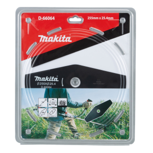 2-ašmenų krūmapjovės peilis Makita D-66064, 255x25,4mm