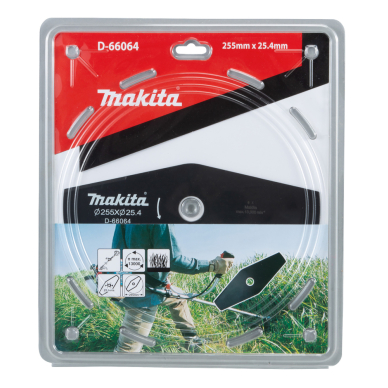 2-ašmenų krūmapjovės peilis Makita D-66064, 255x25,4mm 1