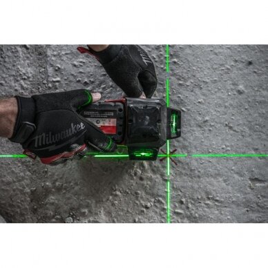 3-jų plokštumų lazerinis nivelyras MILWAUKEE M12 3PL-401C 4