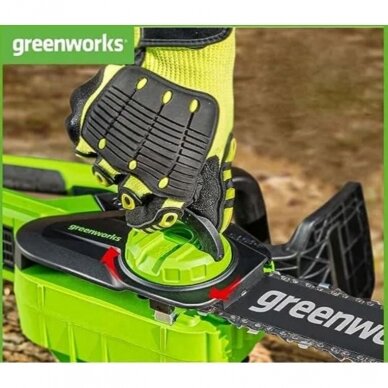 Grandininis akumuliatorinis pjūklas Greenworks G40CS30II, 40V, 30cm (be akum. ir krov.) 2