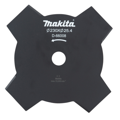 4-ašmenų krūmapjovės peilis Makita D-66008, 230x25,4mm