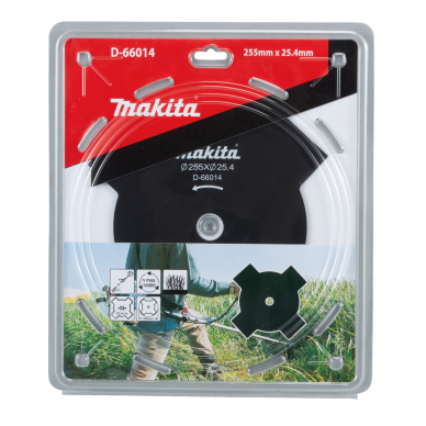 4-ašmenų krūmapjovės peilis Makita D-66014, 255x25,4mm 1