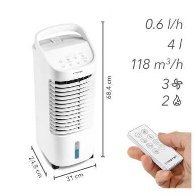 "4in1" šildytuvas, vėsintuvas, drėkintuvas ir ventiliatorius Trotec PAE 19 H 7