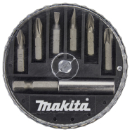 Torsion sukimo antgalių komplektas Makita D-73271, (Ph1, Ph2, Sl3, Sl5, Pz2, Pz3, magnetinis laikilis), 7 vnt.