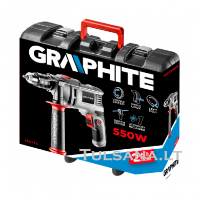 SMŪGINIS GRĘŽTUVAS GRAPHITE 58G725 550W