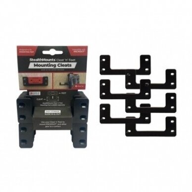 Milwaukee laikikliai prie sienos StealthMounts OM-CL-BLK-6, 6 vnt., (juodi)