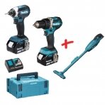 Akumuliatorinių įrankių rinkinys Makita  DLX2189TJ + DOVANA DCL180Z, 18V, 2x5,0Ah