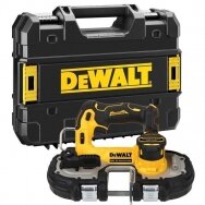 Akumuliatorinis juostinis pjūklas DeWalt DCS377NT-XJ, 18 V (be akum. ir krov.)