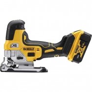 Akumuliatorinis siaurapjūklis DeWalt DCS335P2-QW, 18 V, 2x5.0 Ah