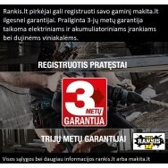 Akumuliatorinis siaurapjūklis Makita DJV181Z, 18V Li-ion