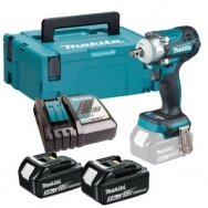 Akumuliatorinis smūginis veržliasukis Makita DTW300RTJ, 18V, 330 Nm, 2x5.0Ah