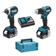 Akumuliatorinių įrankių komplektas Makita DDF483+DTD153, 18V, 2x5,0Ah