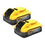 Akumuliatorius DeWalt Powerstack DCBP518H2-XJ, 18 V, 5,0 Ah, Li-ion, 2 vnt.