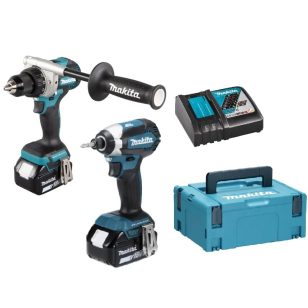 Akumuliatorinių įrankių komplektas Makita DLX2432TJ (DDF486 + DTD153), 18 V, 2x5,0Ah