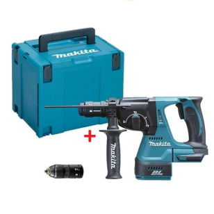 Akumuliatorinis perforatorius Makita DHR243Z, 18V Li-ion (+lagaminas dovanų)