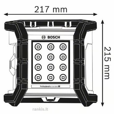 Akumuliatorinis prožektorius Bosch GLI 18V-1200 C solo, 1200 lm 1