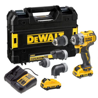 Akum. suktuvas-gręžtuvas DeWalt DCD703L2T