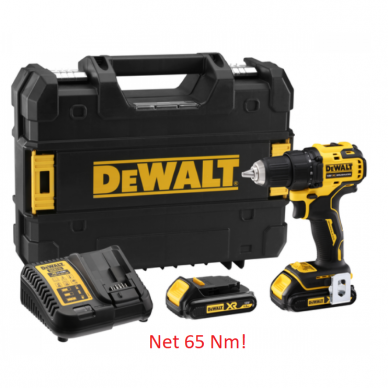 Akum. suktuvas-gręžtuvas DeWalt DCD708S2T-QW; 18 V; 2x1,5Ah