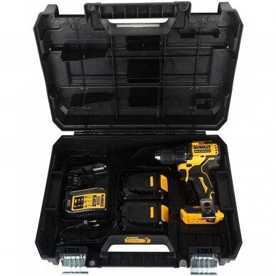 Akum. suktuvas-gręžtuvas DeWalt DCD708S2T-QW; 18 V; 2x1,5Ah 2