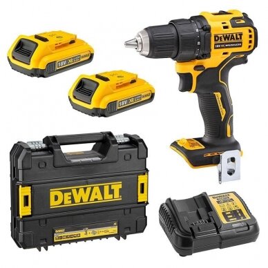 Akum. suktuvas-gręžtuvas DeWalt DCD708D2T-QW, 18V, 2x2,0Ah