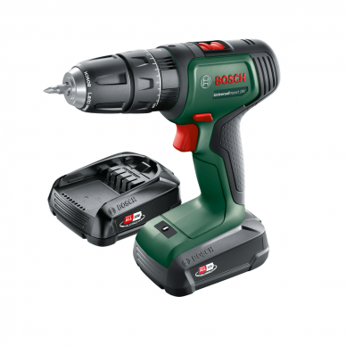 Akum. smūginis gręžtuvas Bosch UniversalImpact18V (2x18V, 06039D4108) 1