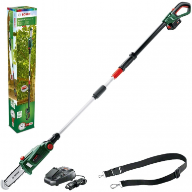 Akumuliatorinė aukštapjovė Bosch UniversalChainPole 18, 18 V, 2.5 Ah