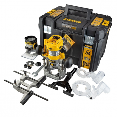 Akumuliatorinė freza DeWalt DCW604NT, 18 V, (be akum. ir krov.)