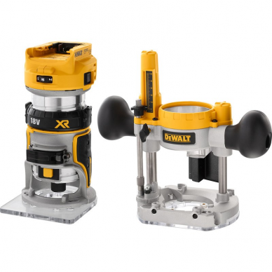 Akumuliatorinė freza DeWalt DCW604NT, 18 V, (be akum. ir krov.) 1