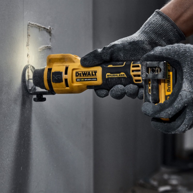 Akumuliatorinė gipso kartono freza DeWalt DCE555N-XJ, 18 V, (be akum. ir krov.) 2