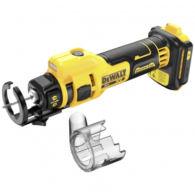 Akumuliatorinė gipso kartono freza DeWalt DCE555N-XJ, 18 V, (be akum. ir krov.) 1