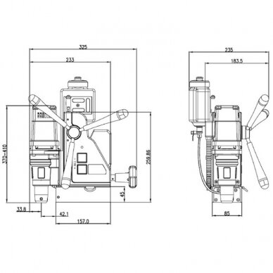 Akumuliatorinė magnetinė gręžimo mašina RUKO EBM.36/P-18V 1