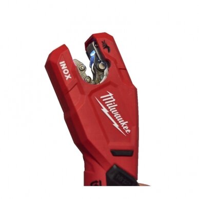 Akumuliatorinė nerūdijančio plieno vamzdžių pjaustyklė MILWAUKEE M12 PCSS-0 2