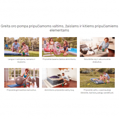 Akumuliatorinė oro pompa Bosch EasyInflate 18V-500 solo (0603947200) 5