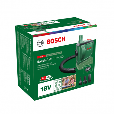 Akumuliatorinė oro pompa Bosch EasyInflate 18V-500 solo (0603947200) 4