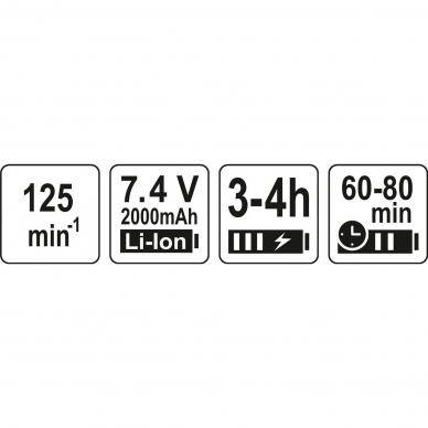 Akumuliatorinė turbo šluota Lund, 7,4 V, 8,9 W 5