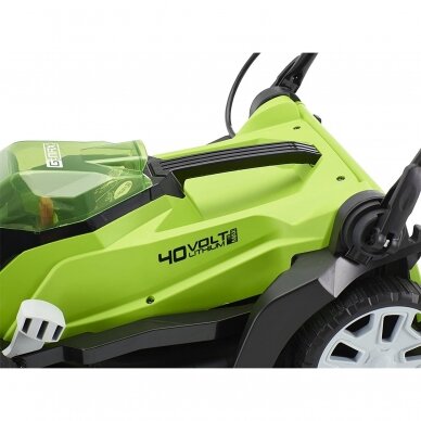 Akumuliatorinė vejapjovė Greenworks G40LM35, 40 V, 35 cm, (be akum. ir krov.) 2