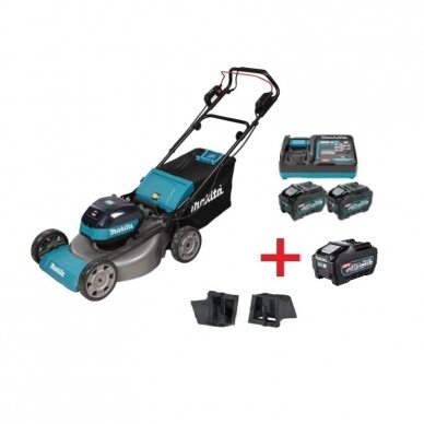 Akumuliatorinė vejapjovė MAKITA LM002GT202, 40V, 2x5,0Ah, 53cm + DOVANA BL4050