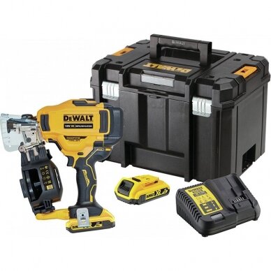 Akumuliatorinė viniakalė DeWalt DCN45RND2-QW, 18 V, 2x2,0 Ah