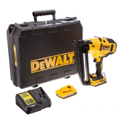 Akumuliatorinė viniakalė DeWalt DCN660D2, 18 V, 2x2,0 Ah