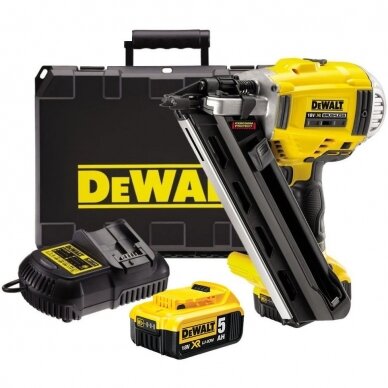 Akumuliatorinė viniakalė DEWALT DCN692P2, 18 V, 2x5,0 Ah 2