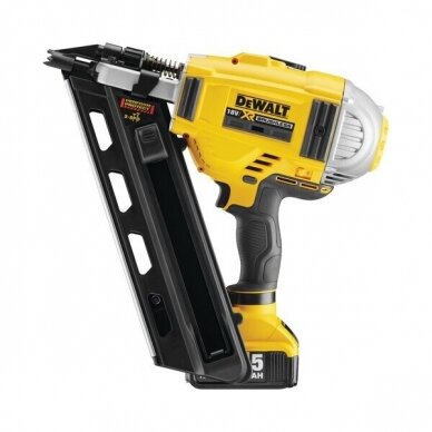 Akumuliatorinė viniakalė DeWalt DCN695P2, 18 V, 2x5.0 Ah 1