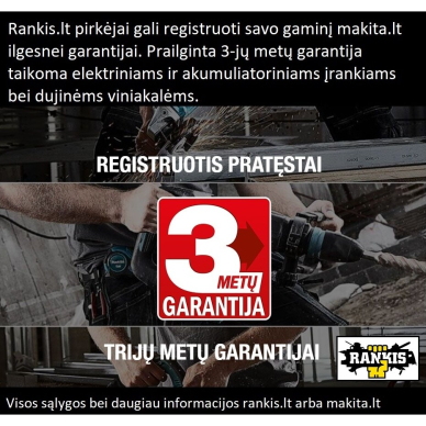 Akumuliatorinės gyvatvorių žirklės Makita UN001GZ, XGT ®, 40V, be akumuliatorių ir kroviklio 7