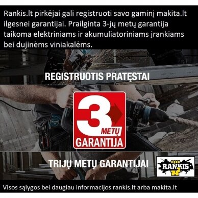 Akumuliatorinės gyvatvorių žirklės Makita UH007GZ, 40 V, (be akum. ir krov.) 1