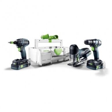 Akumuliatorinio Combo rinkinio montavimas Festool TID 18/TXS 18/PSC 420/TB M 137 (578026) 2