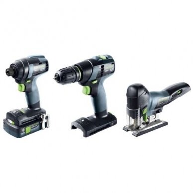 Akumuliatorinio Combo rinkinio montavimas Festool TID 18/TXS 18/PSC 420/TB M 137 (578026) 1