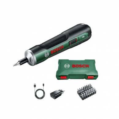 Akumuliatorinis atsuktuvas Bosch PushDrive, 3,6 V, 1,5 Ah