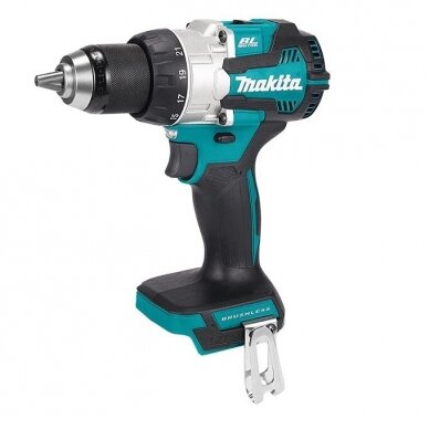 Akumuliatorinis bešepetėlinis gręžtuvas Makita DDF489Z, 18V, 70/36 Nm